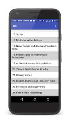 GK android App screenshot 2